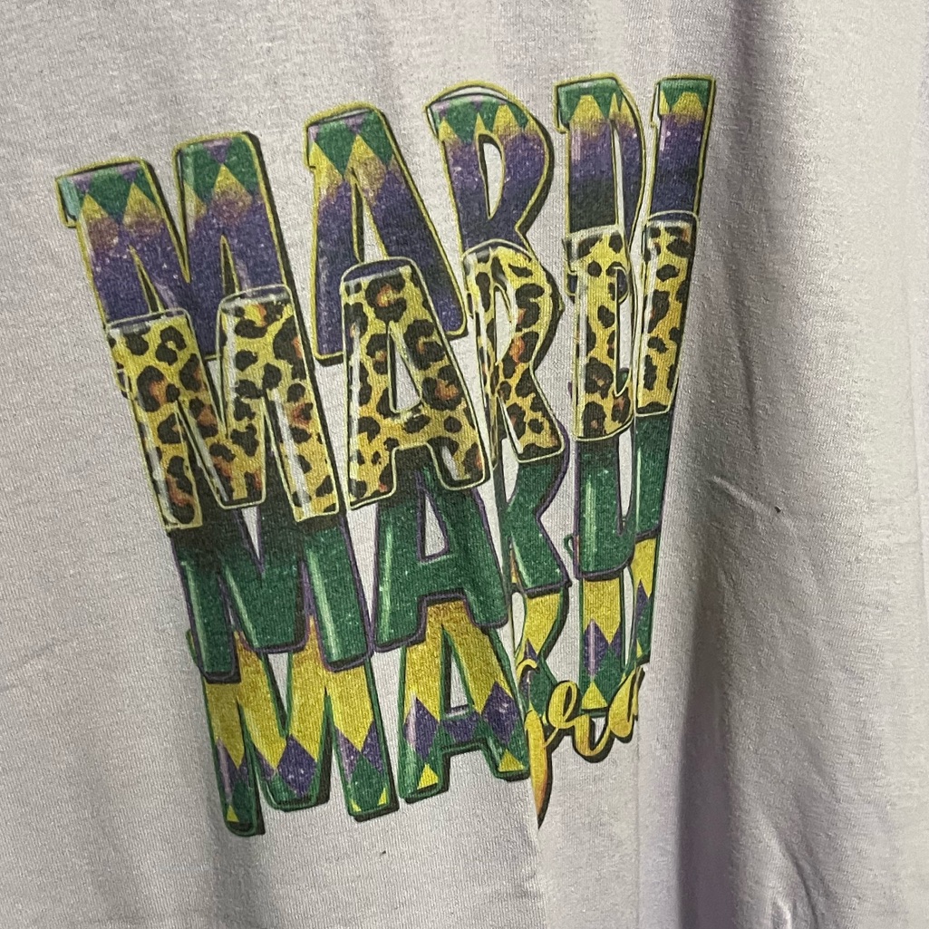 Gildan Dryblend Mardi Mardi Mardi Mardi Gras TShirt Nwt